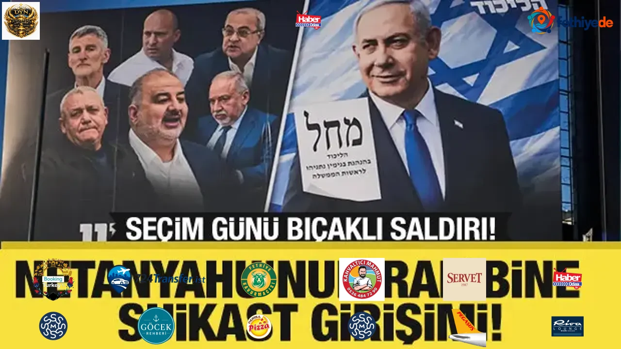 Netanyahu'nun rakibine suikast girişimi: Seçim günü bıçaklı saldırı!