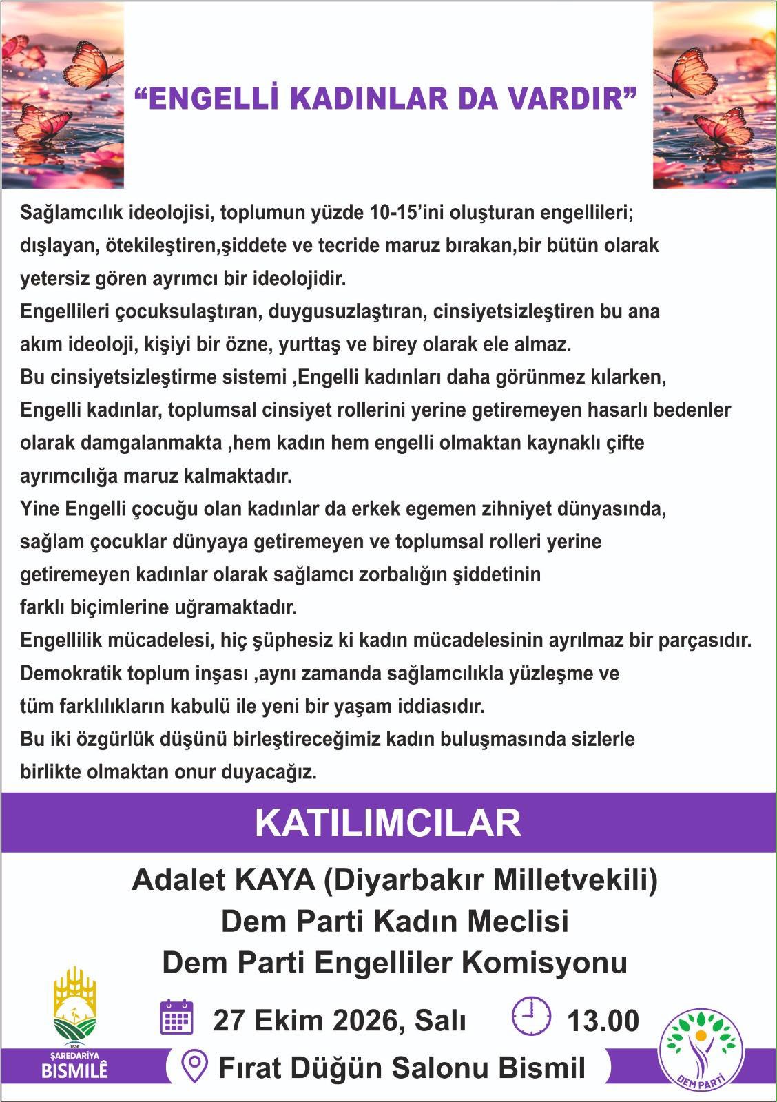 ''engelli Kadınlar da Vardır'' Buluşması