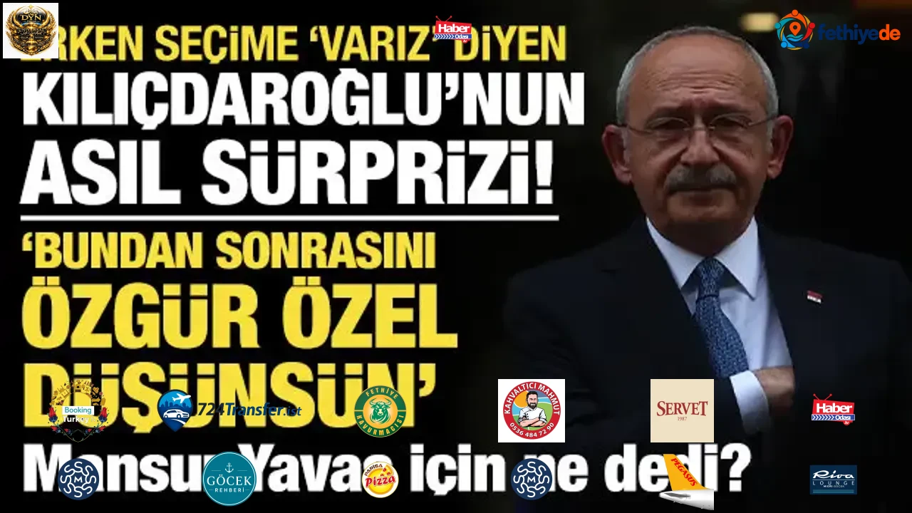 Erken seçime 'varız' diyen Kılıçdaroğlu'nun asıl sürprizi! Mansur Yavaş için ne dedi?