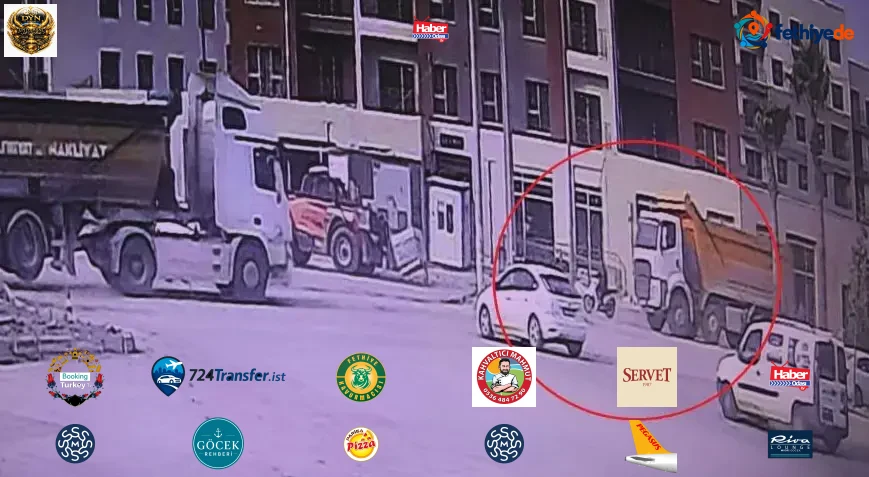 Hatay’da korkunç ölüm! Motosiklet sürücüsü kamyonun altında kaldı