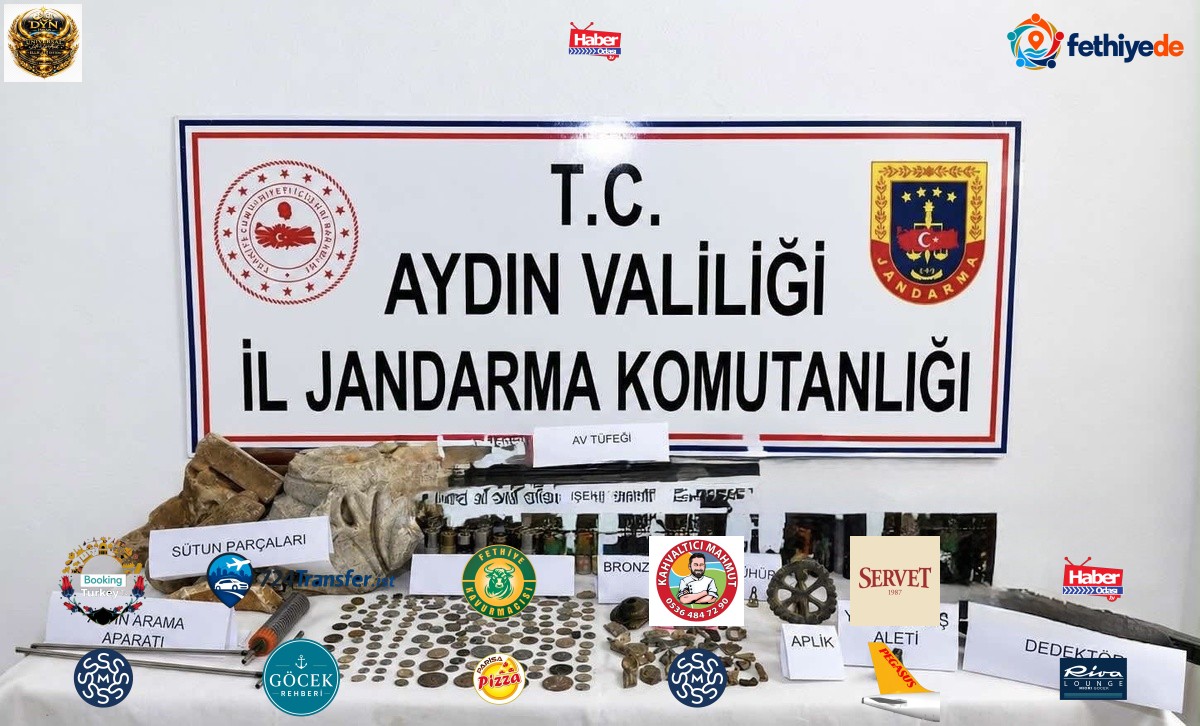 Aydın Karacasu'da jandarmanın operasyonunda 157 sikke ele geçirildi