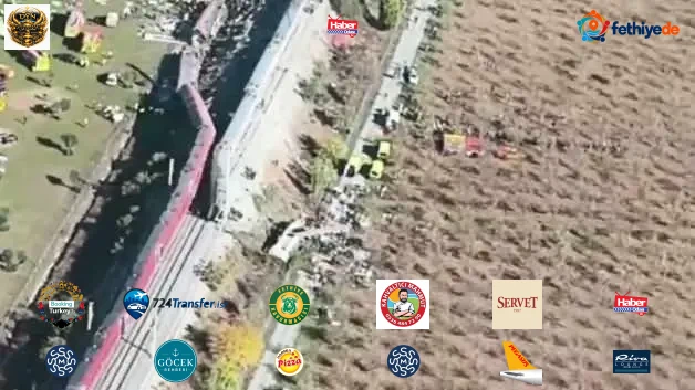 İspanya'daki 46 kişinin hayatını kaybettiği kaza alanı havadan görüntülendi!