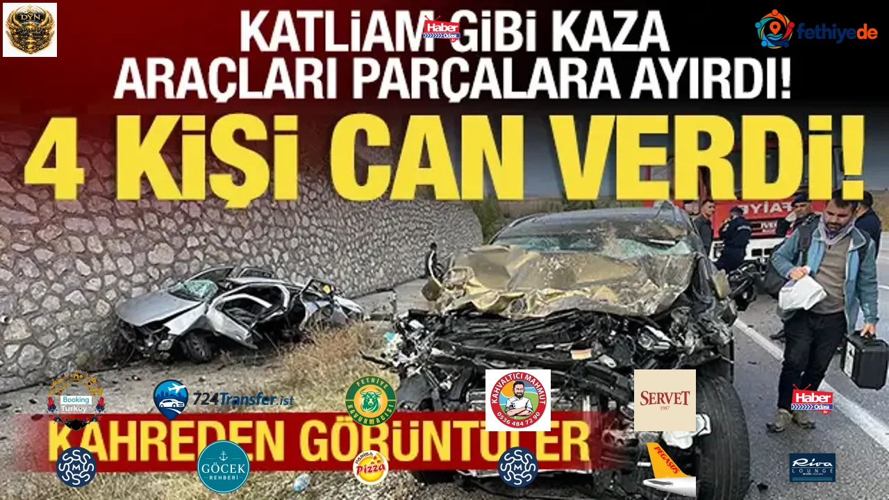 Çorum'da katliam gibi kaza: 4 ölü, 2 yaralı!