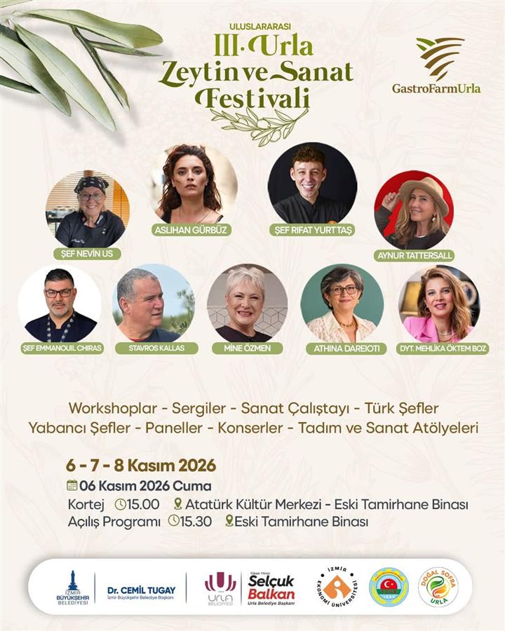 Zeytin ve sanatın buluştuğu Urla’da festival heyecanı başlıyor!