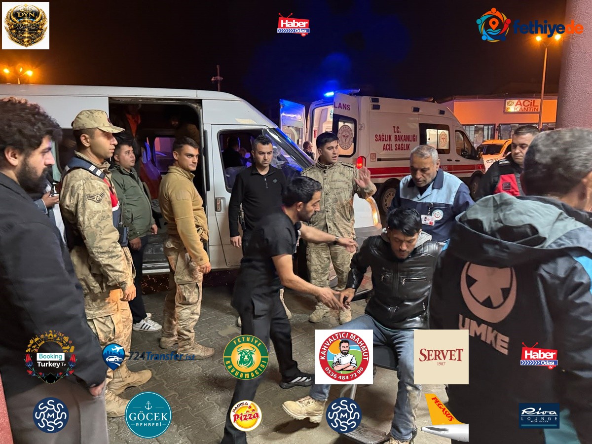 Jandarmadan kaçan göçmen minibüsü Hakkari'de dereye yuvarlandı, 20 kişi yaralandı
