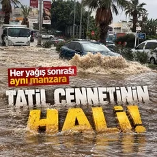 Muğla'da şiddetli sağanak: Bodrum, Dalaman ve Marmaris'te yollar su altında kaldı! Tarım arazileri zarar gördü