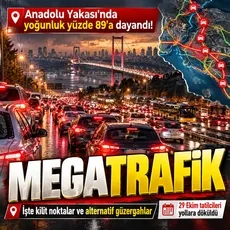 İstanbul'da trafik yoğunluğu %89'a ulaştı! İşte kilit noktalar ve alternatif güzergahlar