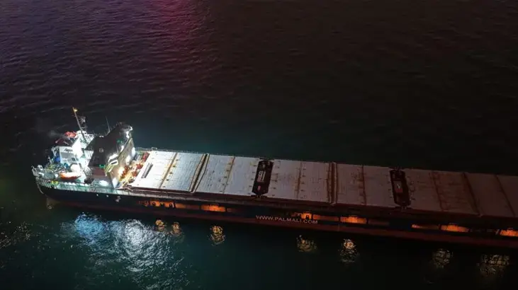 İstanbul Boğazı'nda Kanlıca'daki gemi arızası giderildi