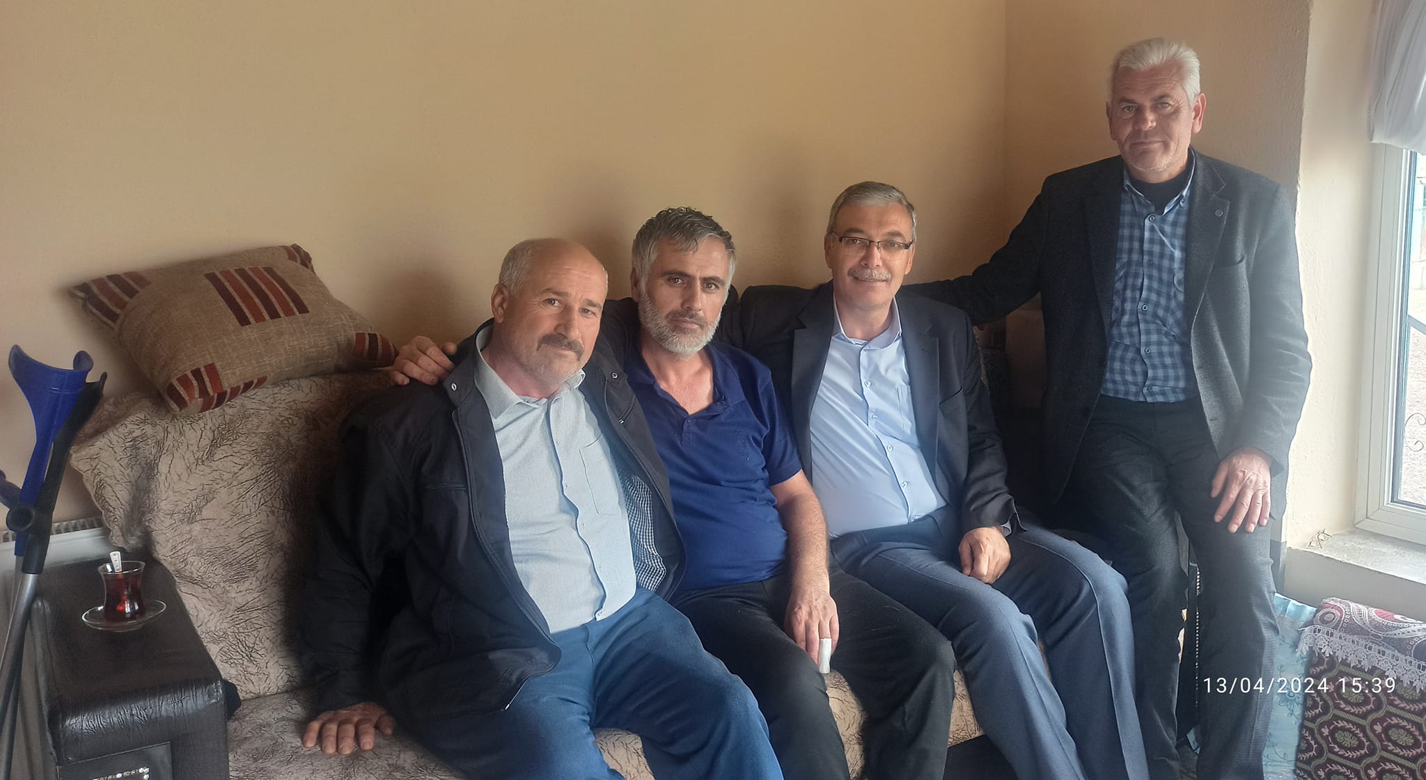 Başkan mesut mertcan yaşli ve hasta zi̇yaretleri̇ne devam edi̇yor.