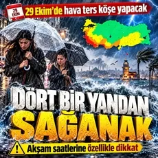 29 Ekim hava durumu: İstanbul'da sarı alarm: Hangi illerde kuvvetli sağanak bekleniyor?