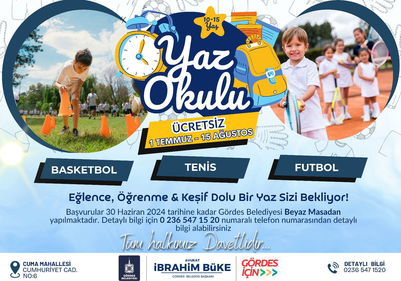 Gördes belediyesi yaz okulu başlıyor!