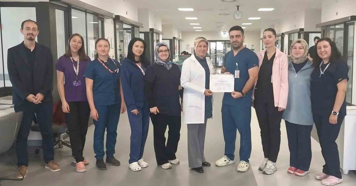 Kütahya Şehir Hastanesi'nde el hijyeni teşekkürü Dahiliye Yoğun Bakım'a verildi