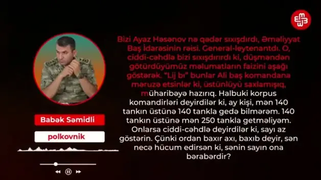 Karabağ'da şehit olan komutan anlatmış: Türkler ve Bayraktar gelmese başaramazdık