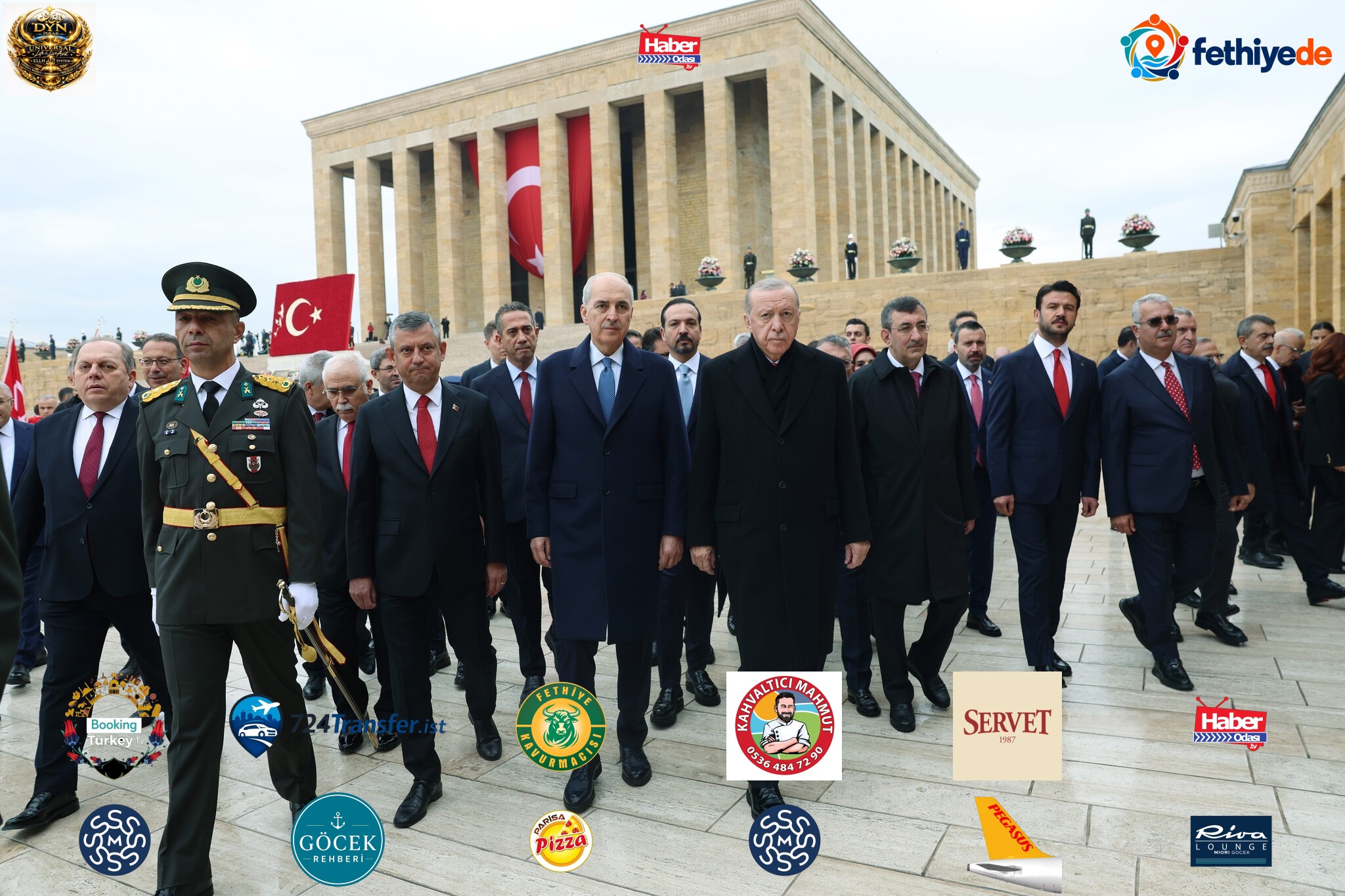 Başkan Erdoğan başkanlığındaki devlet erkanı Anıtkabir