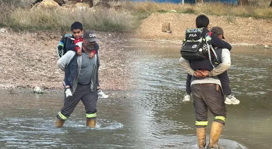 3 kızını şimdi ise oğlunu her gün sırtında taşıyordu! Küçük Mustafa için harekete geçildi