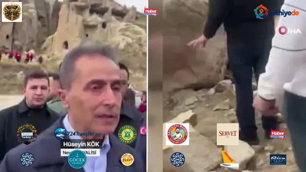 Kapadokya'da bir peri bacası çöktü! İki kişi hayatını kaybetti