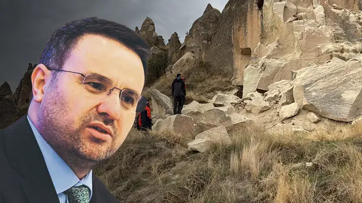 Bakan Gürlek'ten Kapadokya'da peribacasının çökmesiyle ilgili açıklama