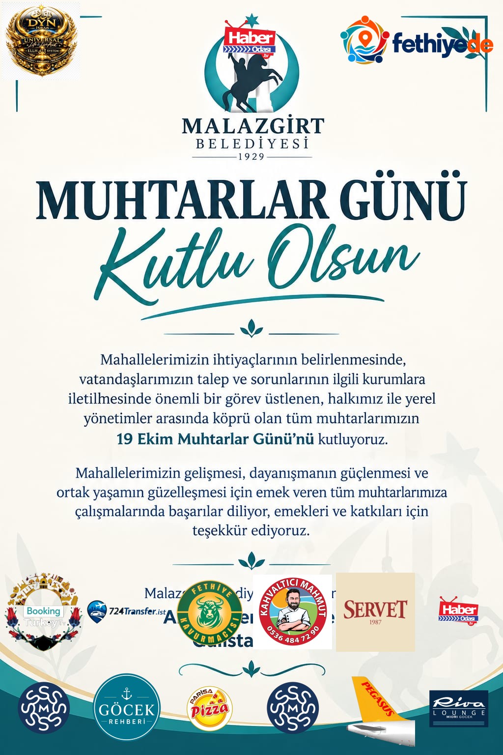 19 ekim muhtarlar günü