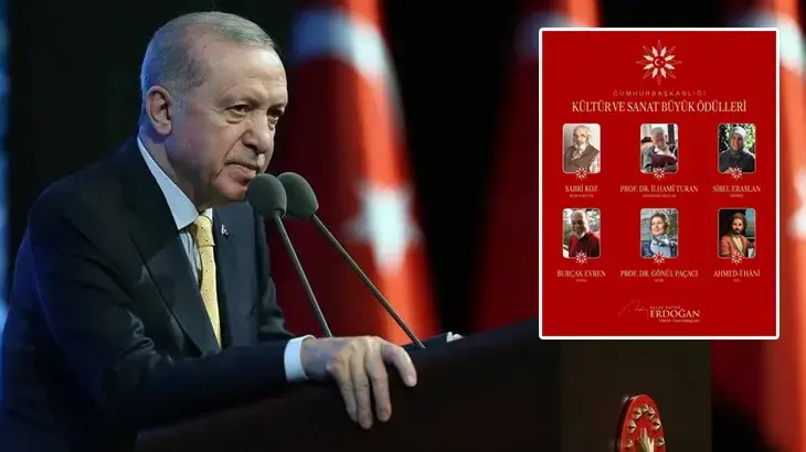 Cumhurbaşkanı Erdoğan Kültür ve Sanat Büyük Ödülleri'ne layık görülen isimleri açıkladı