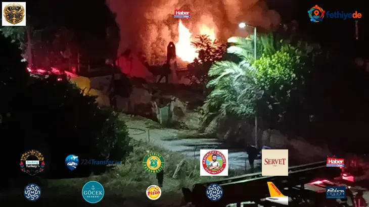 Aydın'da çıkan yangında ev kül oldu, 4 kişilik aile zor kurtuldu
