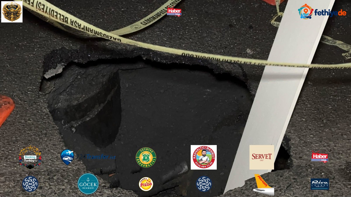 Sağanak sonrası Gaziosmanpaşa'da kısmen çöken yol yaya ve araç geçişine kapatıldı