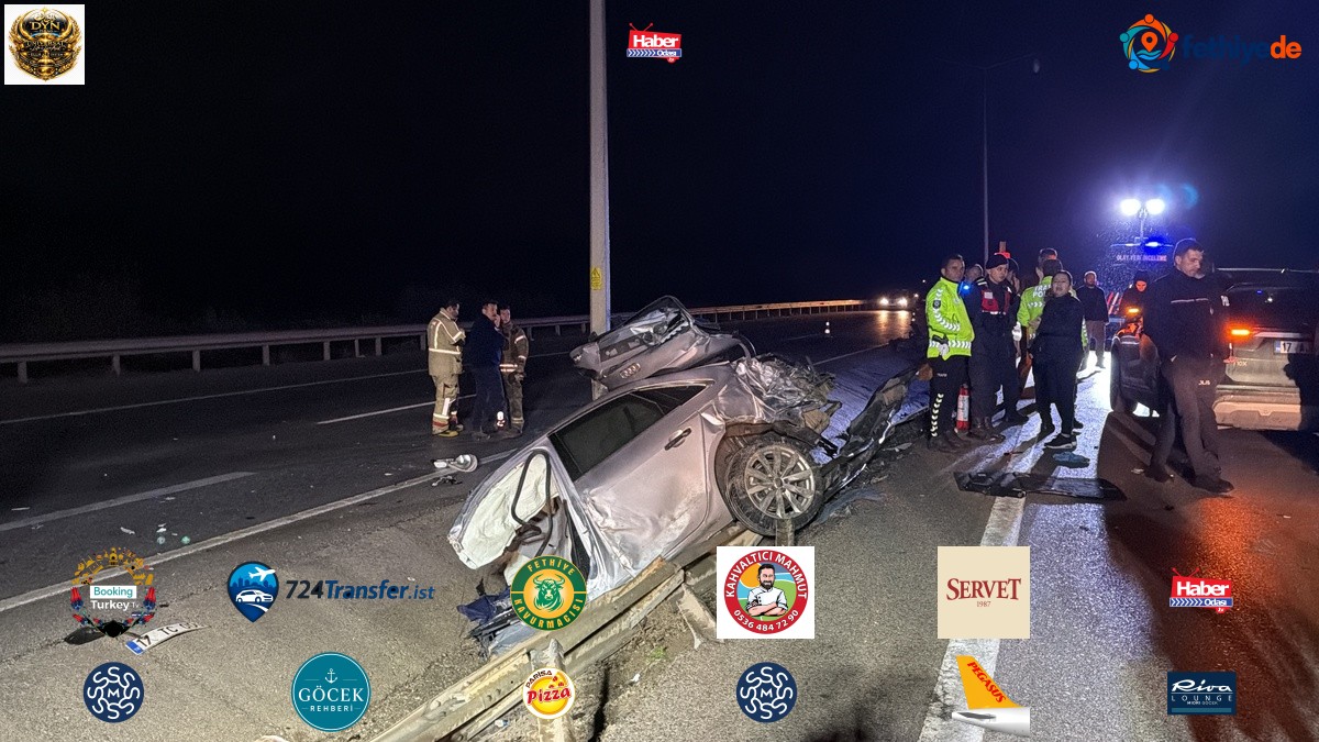 Çanakkale'de otomobil aydınlatma direğine çarptı, sürücü ve yanındaki kişi öldü