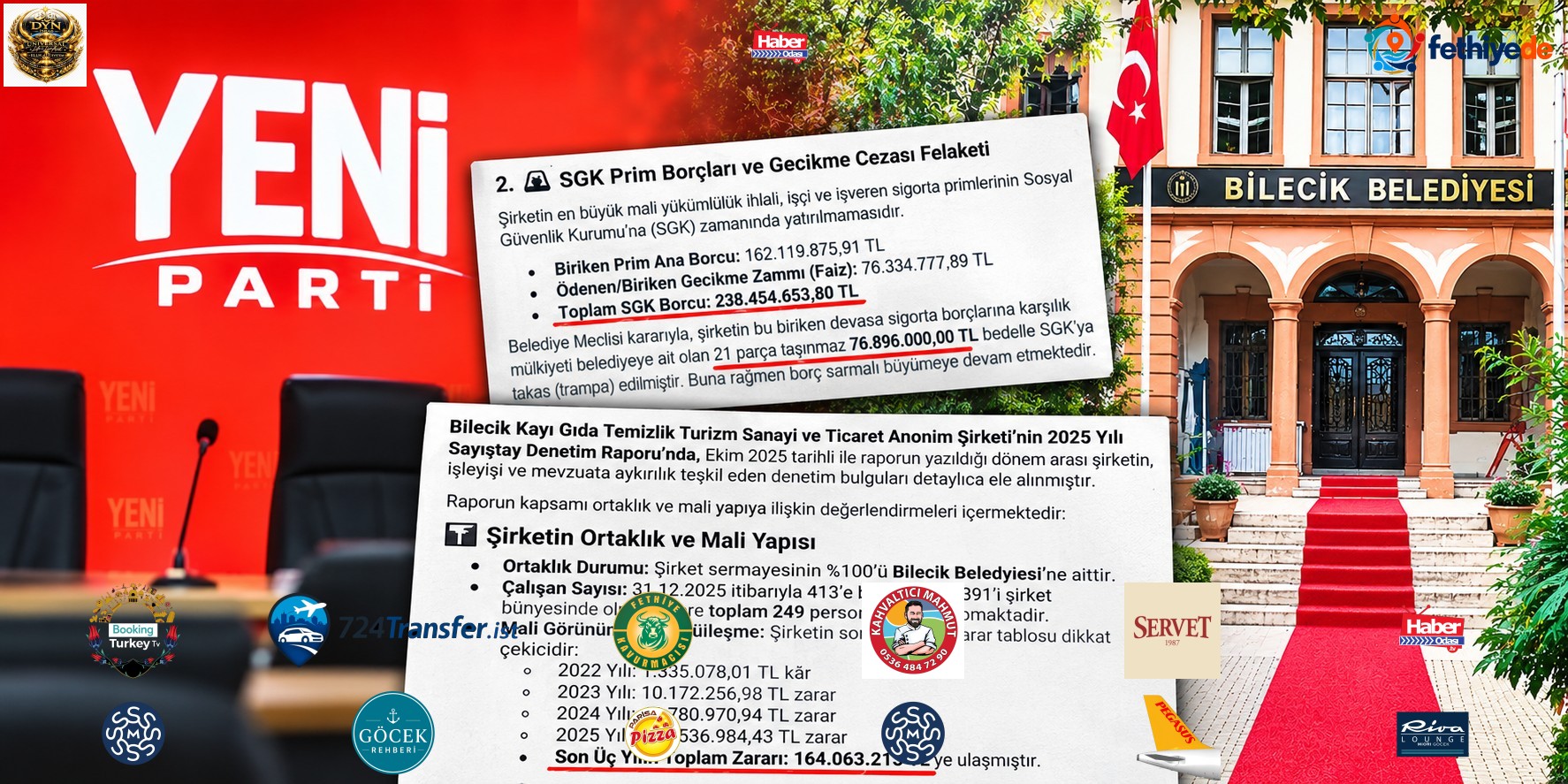 Yeni Partili Bilecik Belediyesi yeni bir skandala imza attı