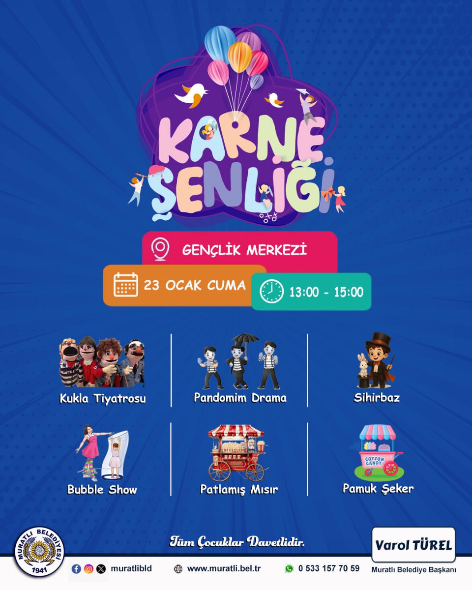 Haydi Çocuklar Karne Şenliğine!