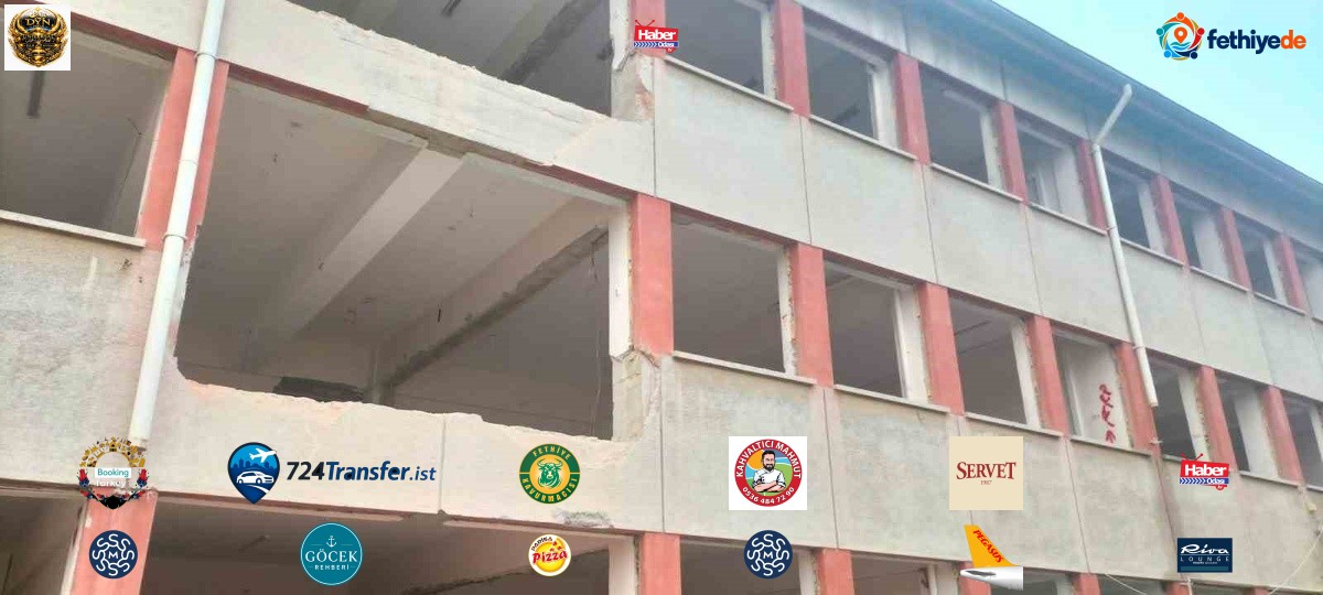 Denizli Çivril'de 1982'de açılan ortaokulda güçlendirme başladı, 205 öğrenci taşındı