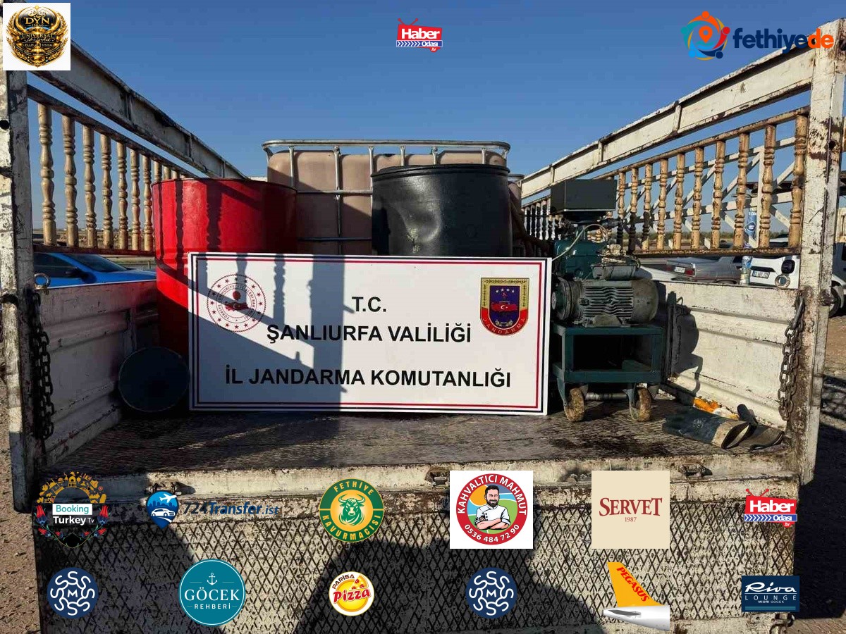 Şanlıurfa Viranşehir'de jandarma 650 litre kaçak akaryakıt ele geçirdi