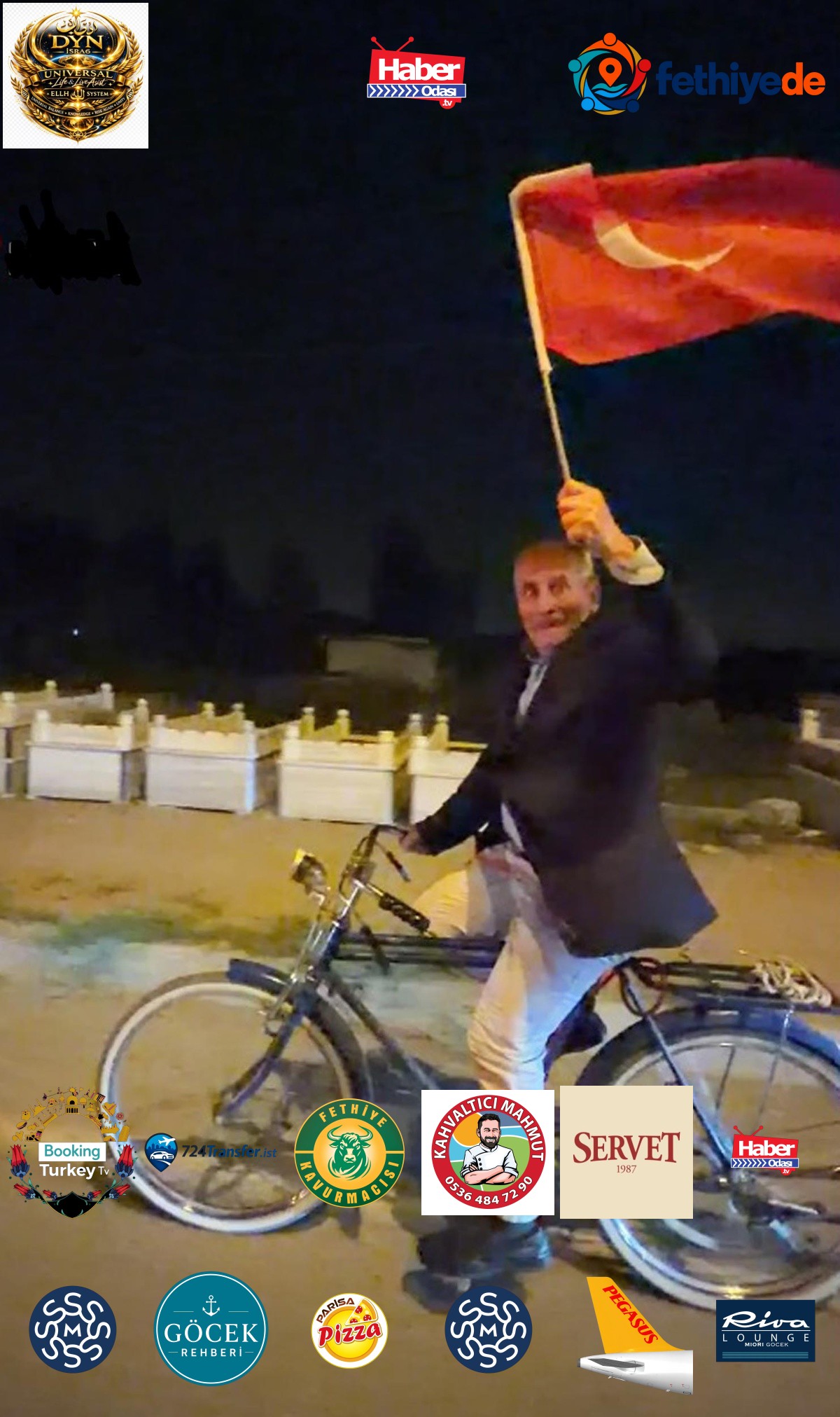 Iğdırlı gurbetçi, konvoya bisikletiyle katılan emekliye bisiklet hediye etti