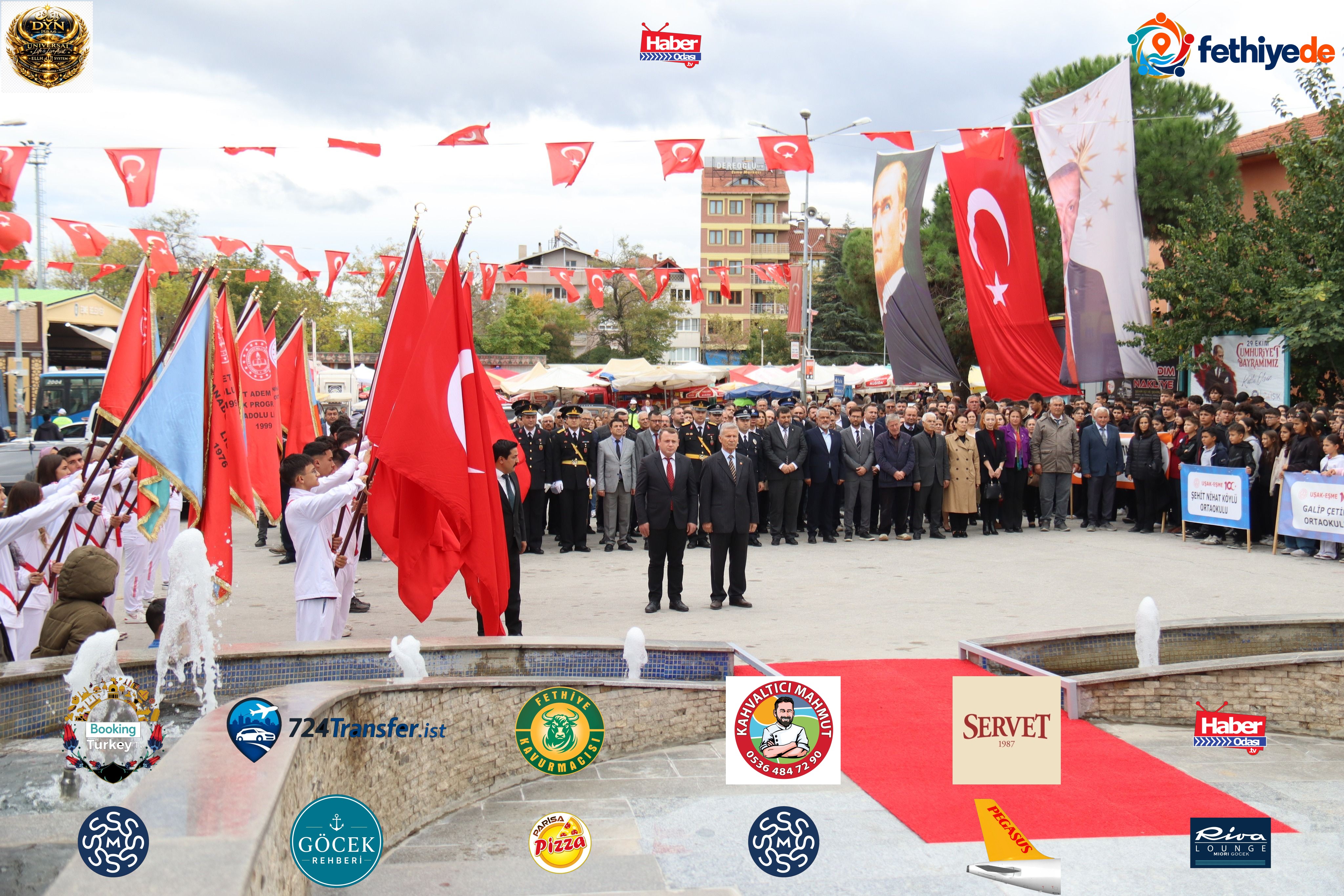 29 Ekim Cumhuriyet Bayramı Çelenk Sunma Törenine Katıldık