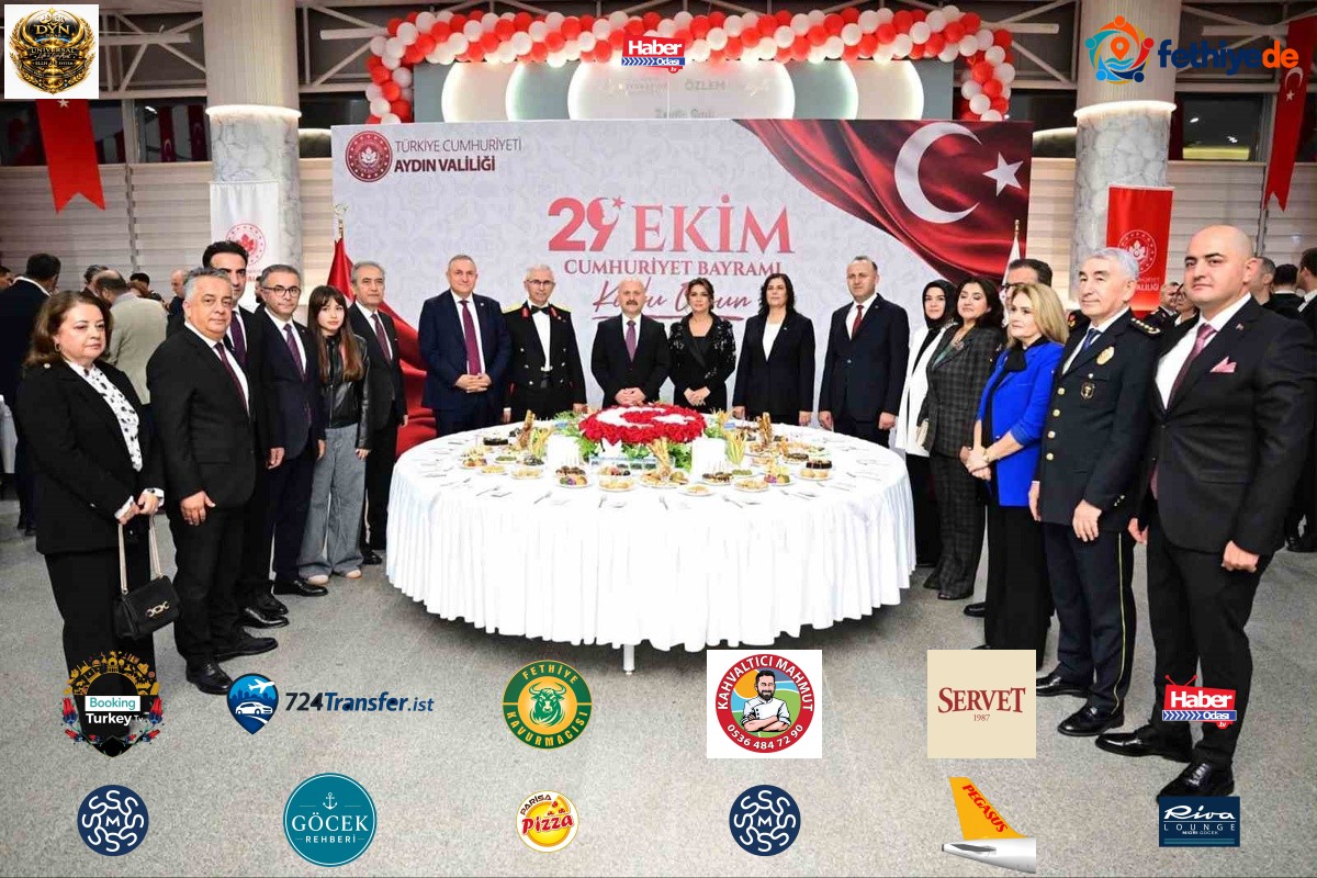 Aydın'da 103. yıl Cumhuriyet resepsiyonuna il protokolü eksiksiz katıldı