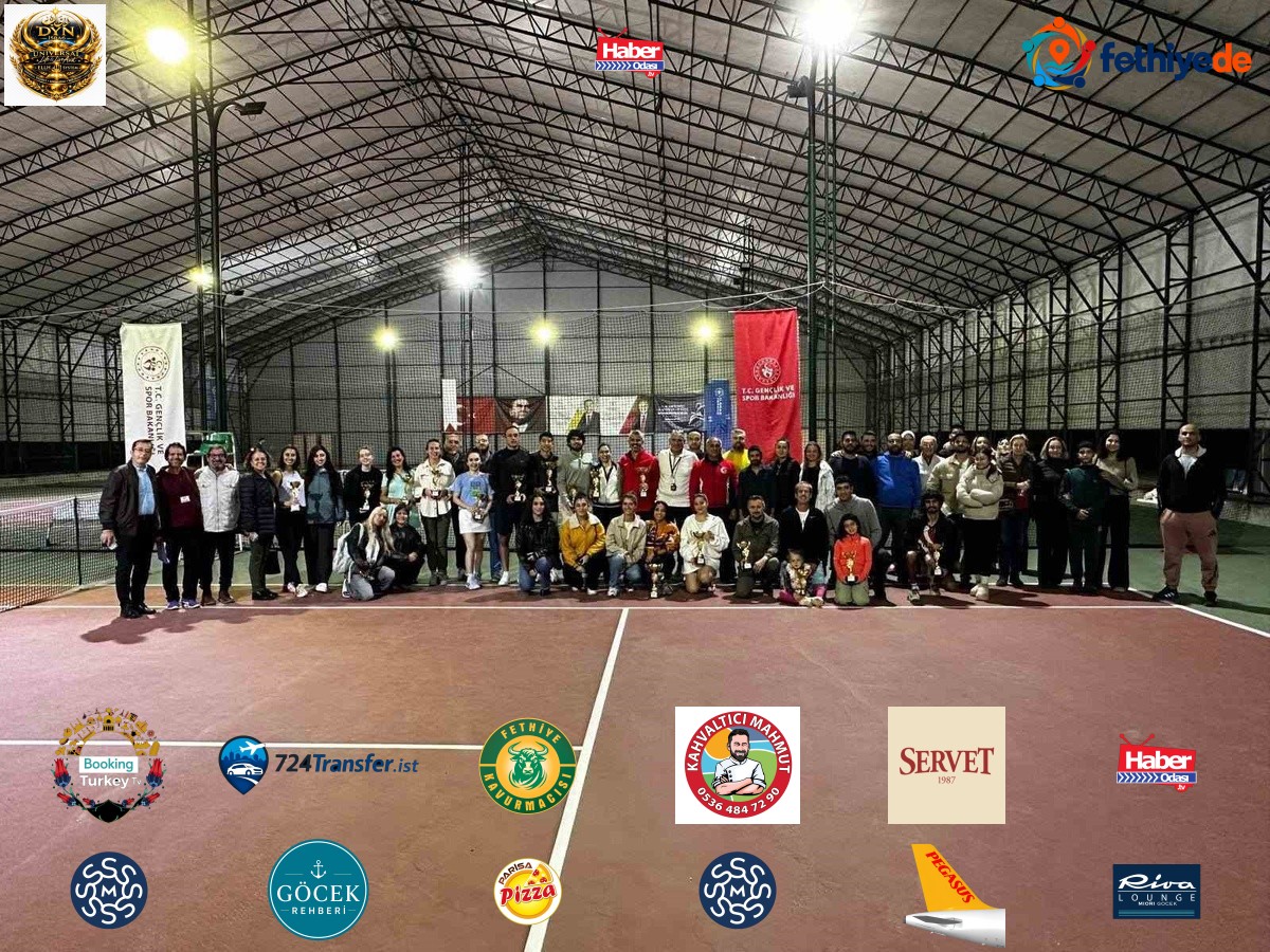 Aydın'da ADÜ ve Gençlik ve Spor İl Müdürlüğünün 29 Ekim tenis müsabakaları tamamlandı