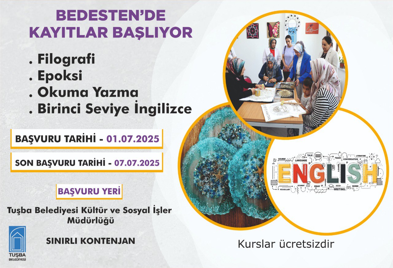 Bedesten çarşısı’nda Yeni Kurs Kayıtları Başladı