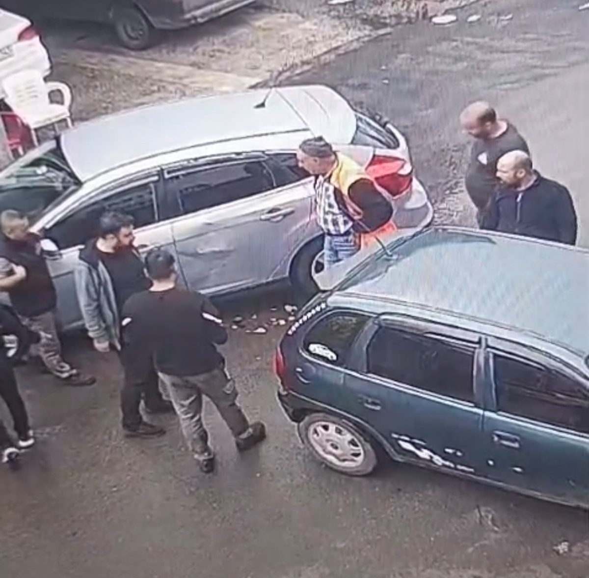 Diyarbakır Yenişehir'deki sanayi sitesinde kaza anı kameraya yansıdı