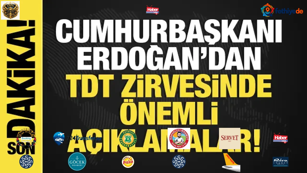 Son dakika... Erdoğan TDT zirvesinde konuşuyor