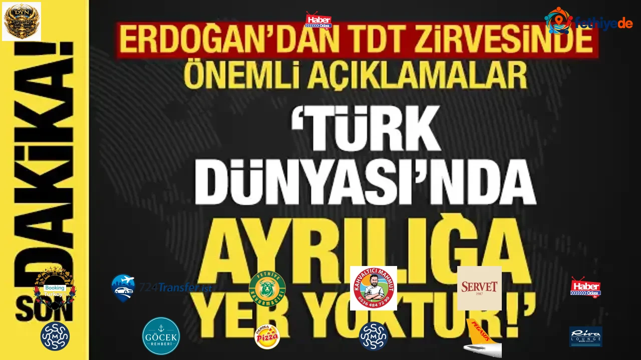 Son dakika: Erdoğan'dan TDT zirvesinde önemli mesaj: Türk Dünyası'nda ayrılığa yer yoktur