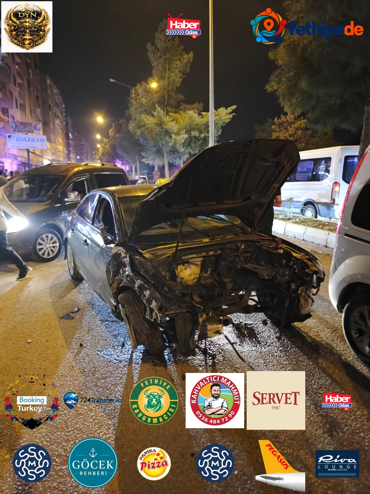 Mardin Kızıltepe'de zincirleme kazada 3 yaralı hastaneye kaldırıldı