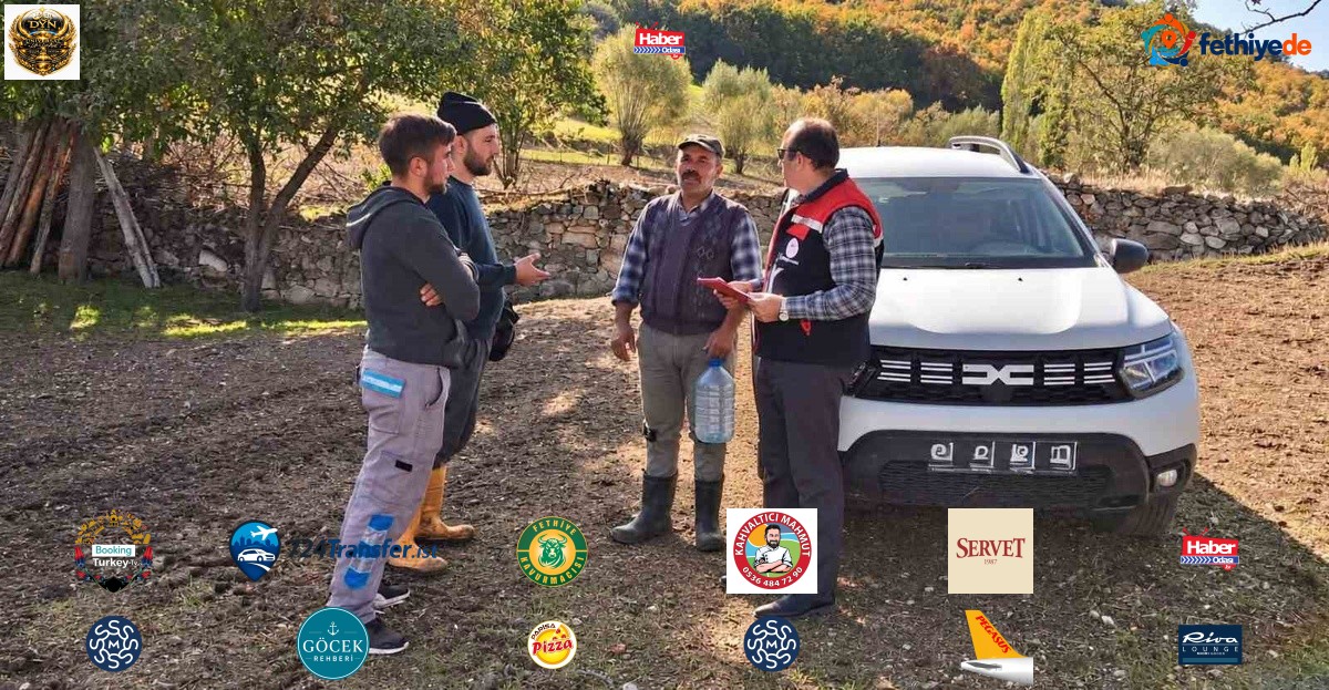 İscehisar'da İlçe Tarım personeli üreticilere teknik destek veriyor