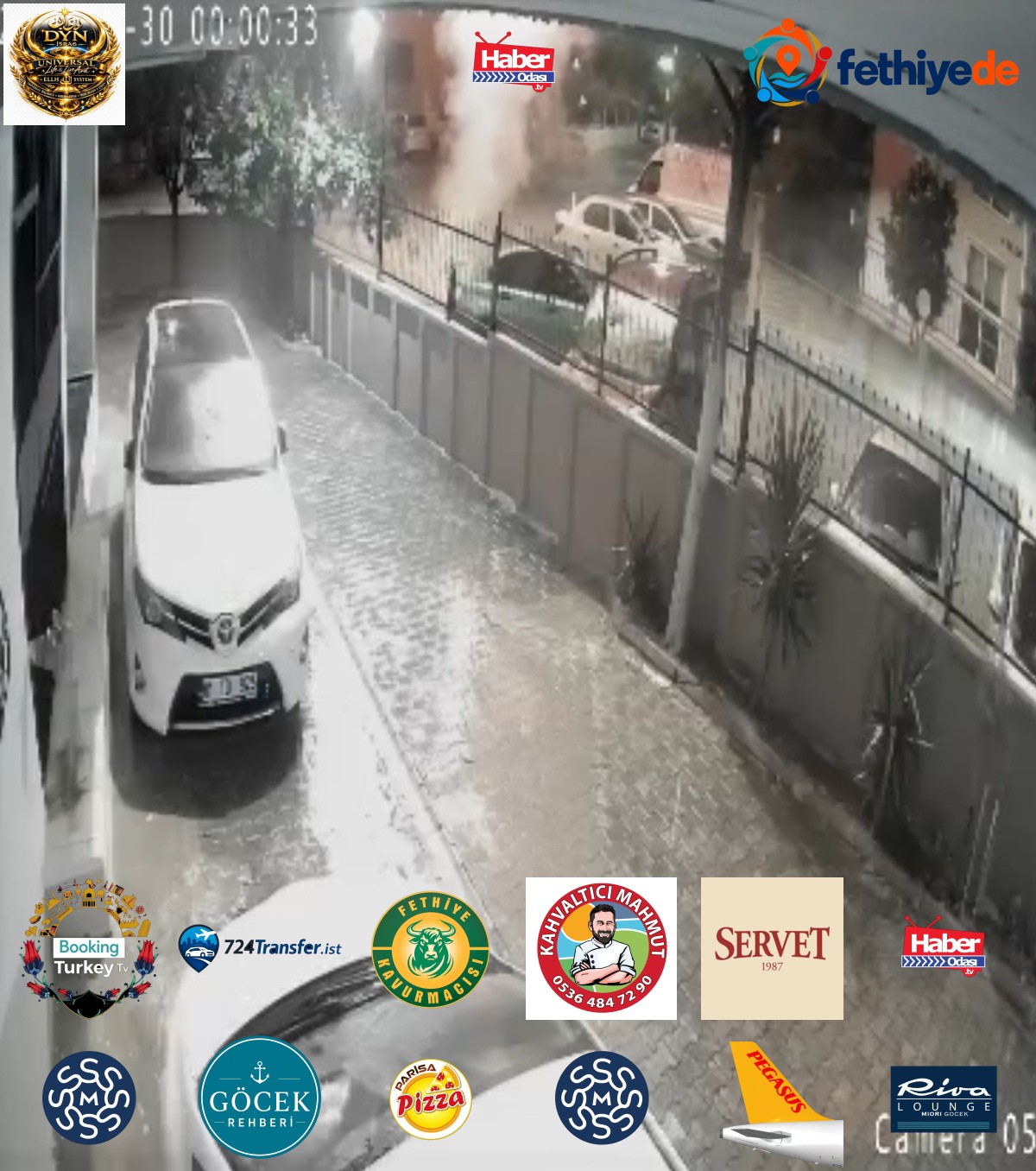 Adana Çukurova'da gençler sokakta havai fişek patlattı, balkon ve araçlar zarar gördü