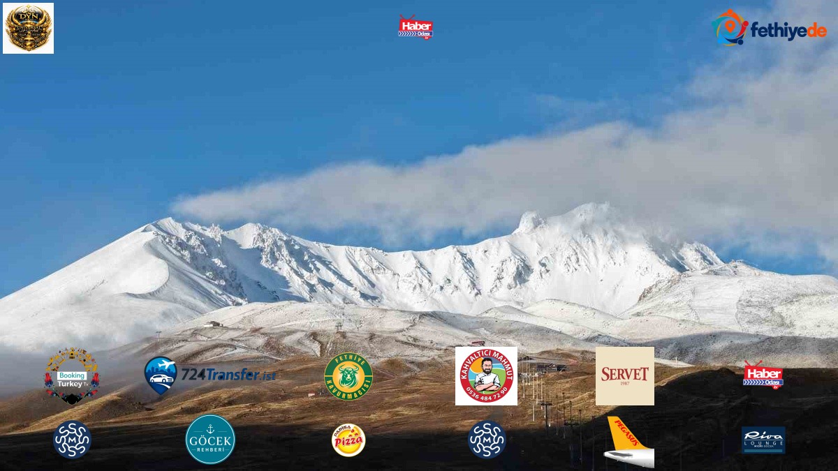 3 bin 917 rakımlı Erciyes Dağı'nın yüksek kesimlerine kar yağdı, zirve beyaza büründü