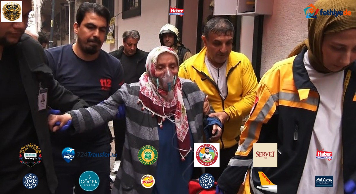 Zeytinburnu'nda sobadan çıktığı iddia edilen yangında mahsur kalan 2 kişi kurtarıldı