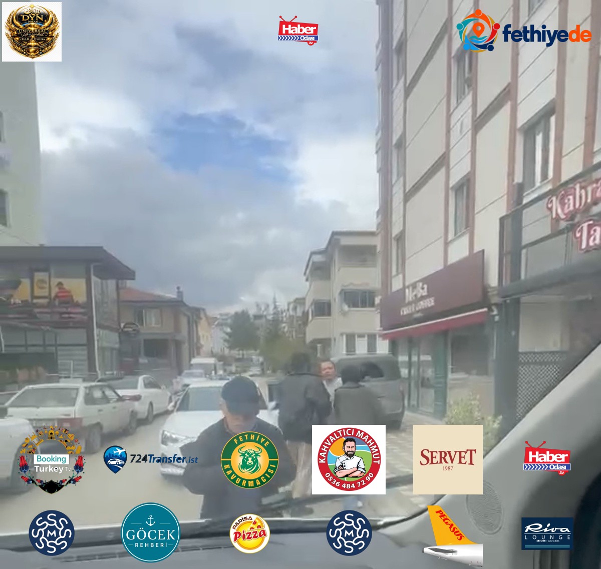 Tokat'ta otomobil sürücüsünün lise öğrencilerinin servisine saldırdığı iddia edildi