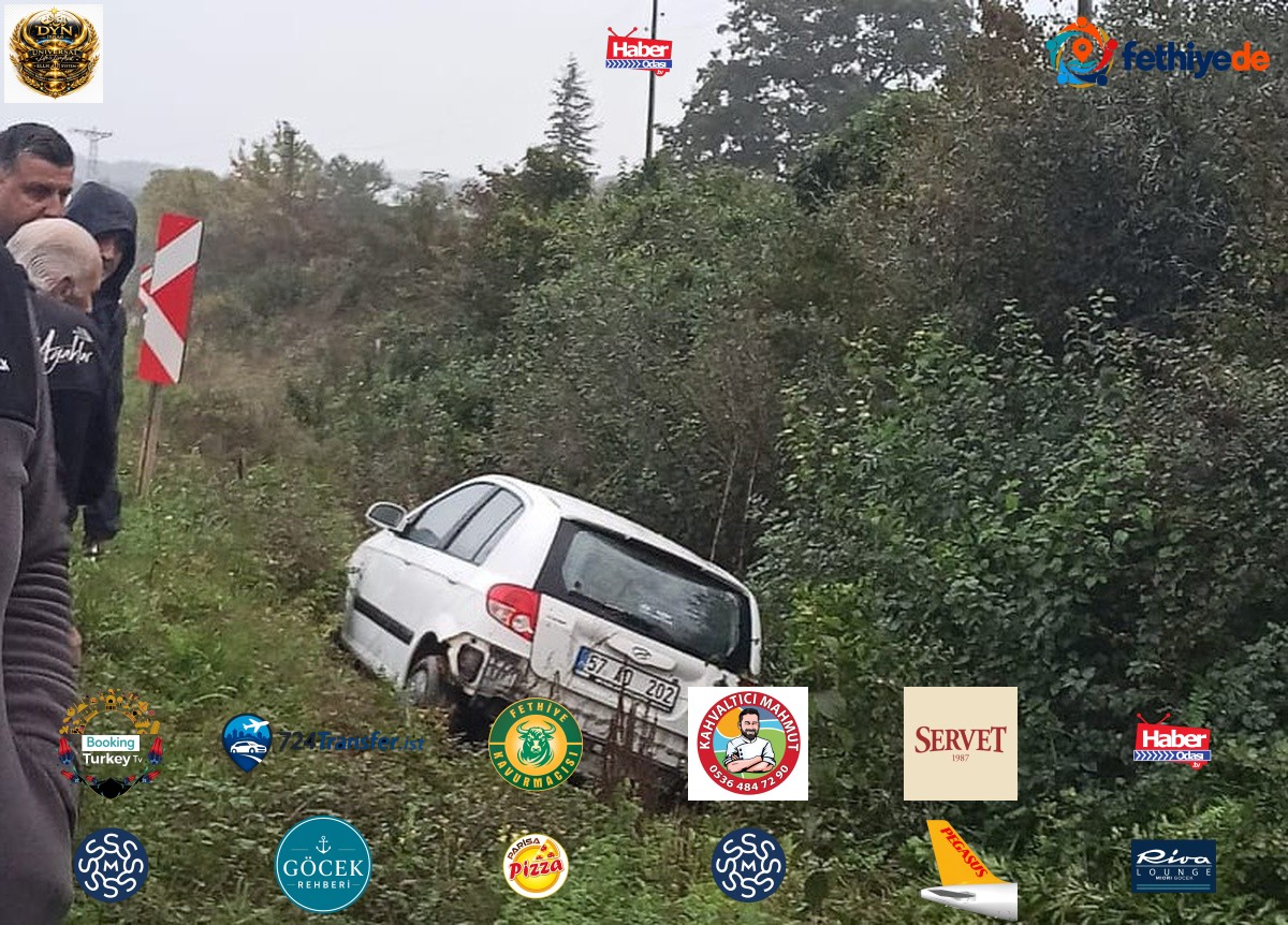 Sinop'ta Erfelek-Sinop yolunda şarampole uçan otomobilde 4 kişi yaralandı