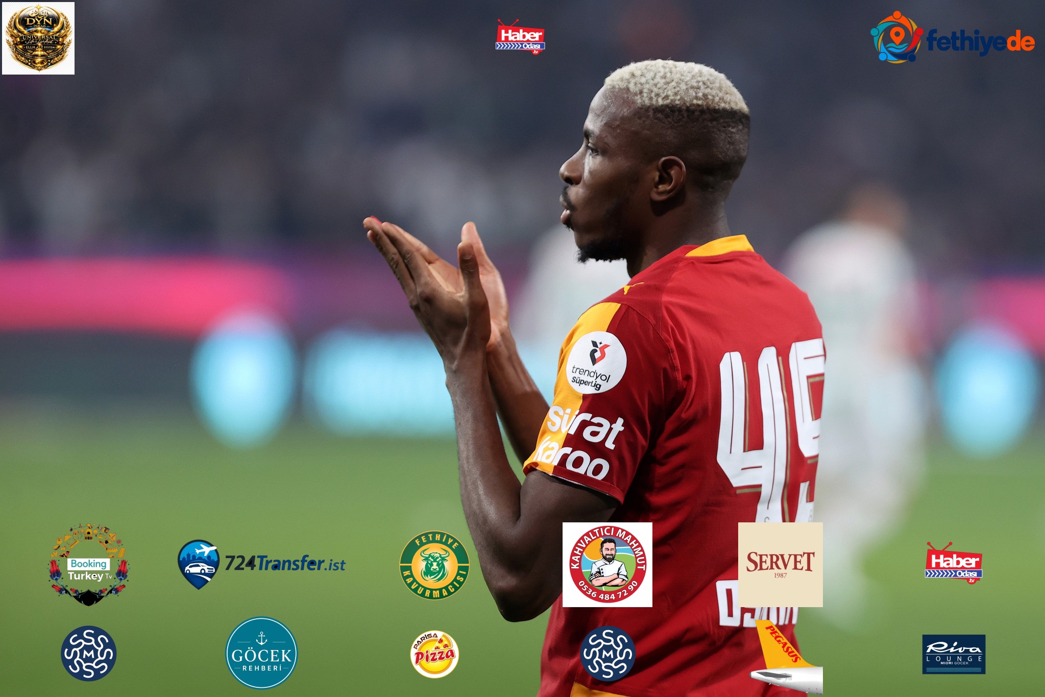 Nijeryalı golcü, Konyaspor karşısında 12. dakikada takımını öne geçirdi.