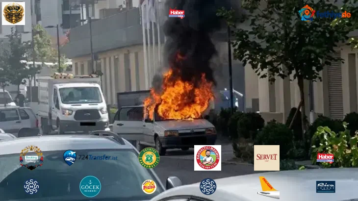 Kahramanmaraş'ta seyir halindeki otomobil alev alev yandı!