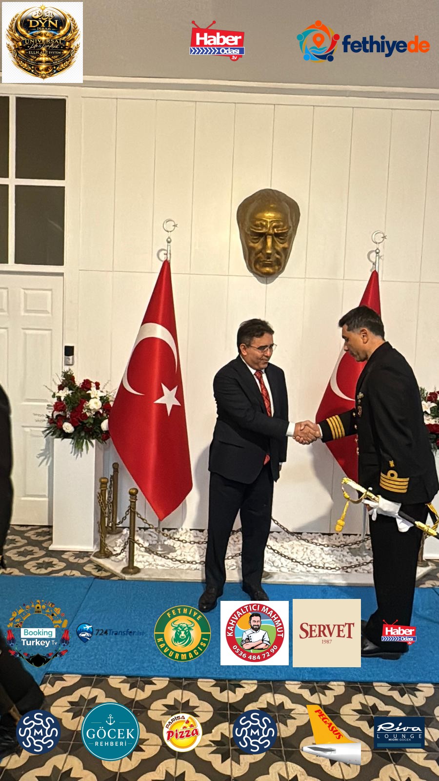29 Ekim Cumhuriyet bayramı kapsamında tebrikat töreni düzenlendi