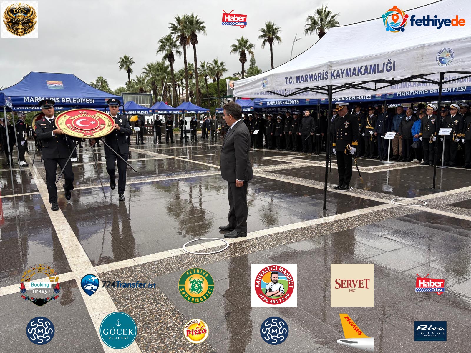 29 Ekim Cumhuriyet bayramı kapsamında çelenk sunma töreni düzenlendi