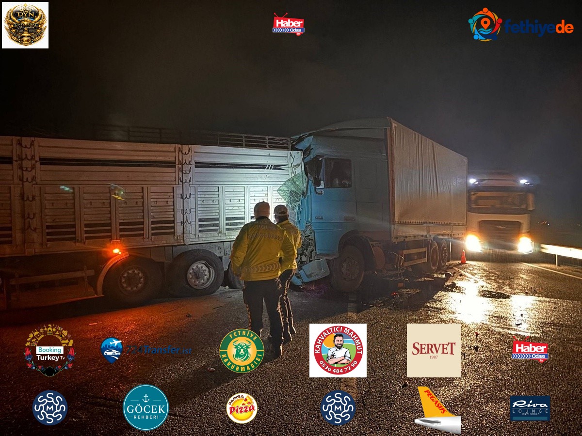 Erzincan-Erzurum yolunun Saztepe mevkisinde tır ile kamyon çarpıştı, 2 kişi yaralandı